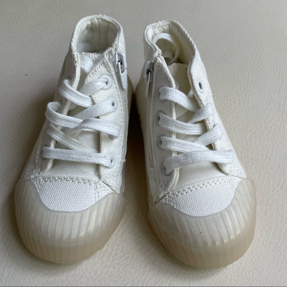 Zara Baby HighTop Sneakers Size 20/ US 4 - Picture 6 of 11